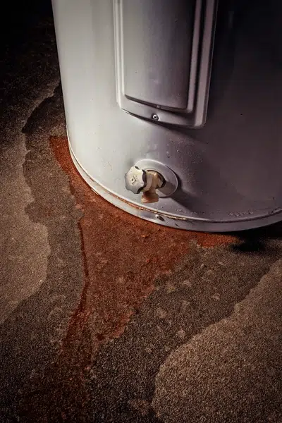 Broken water heater leaking in Spokane WA