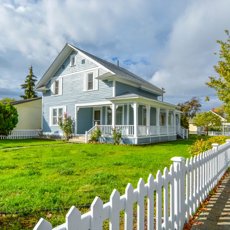 Victorian spokane home in Spokane historic district.